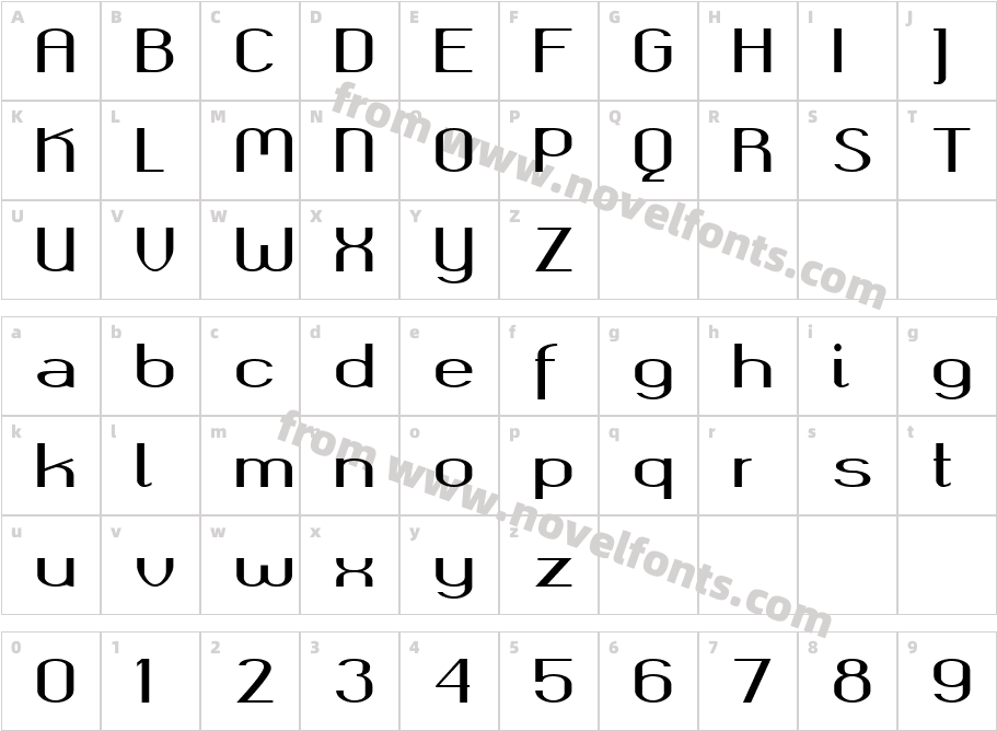 okolaks BoldCharacter Map