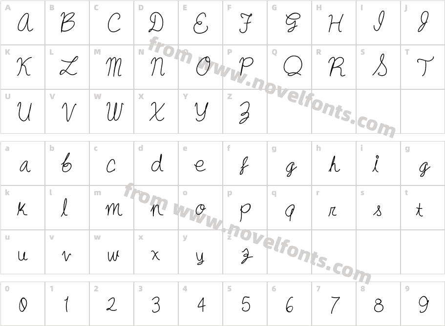 oysternubsscriptCharacter Map