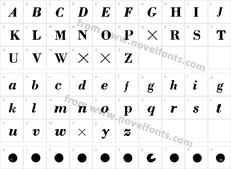 pbCharacter Map