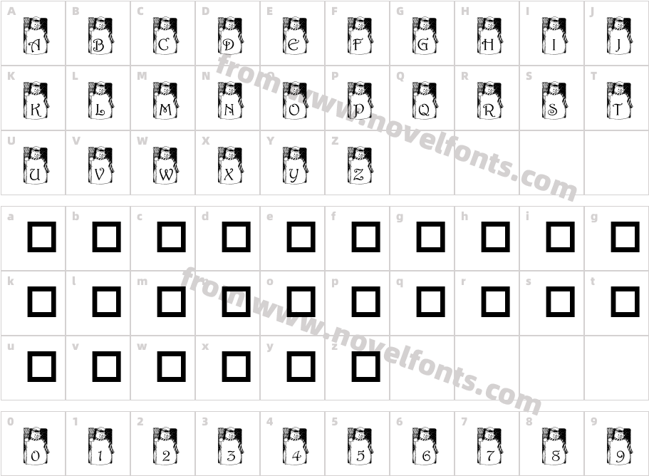 pf_snowman1Character Map