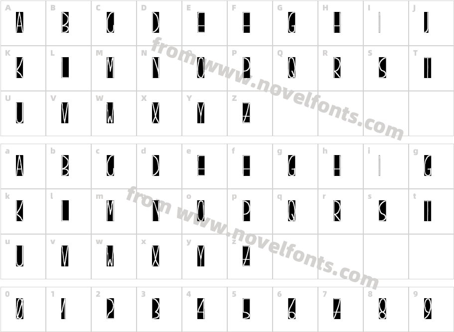 pizarrónCharacter Map