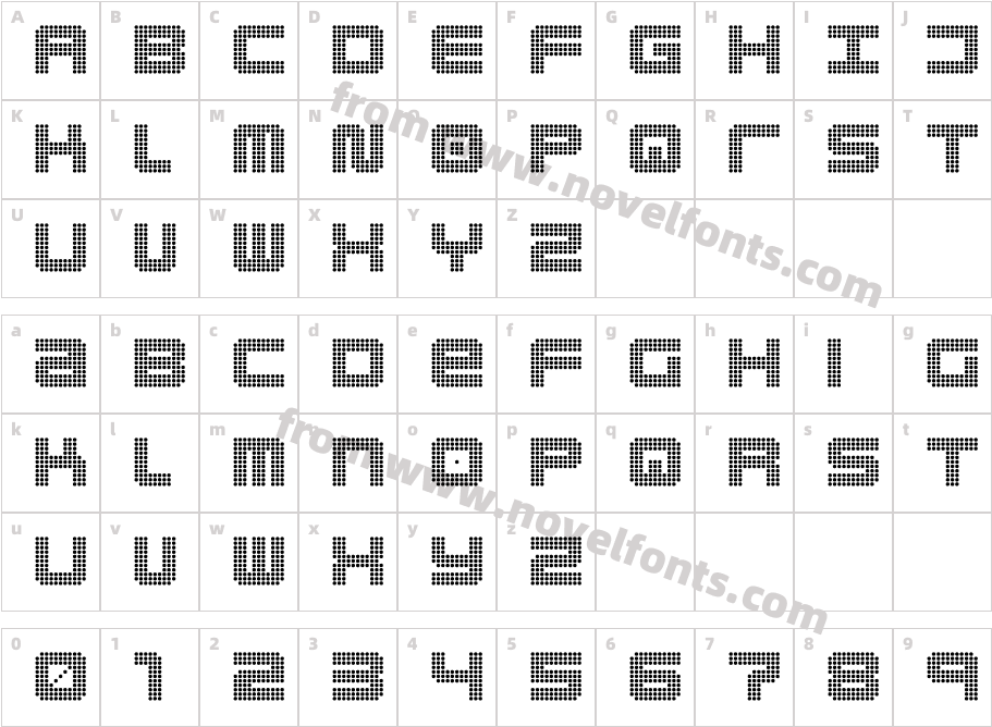 pizzoCharacter Map