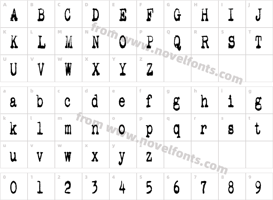 pookie stretchCharacter Map