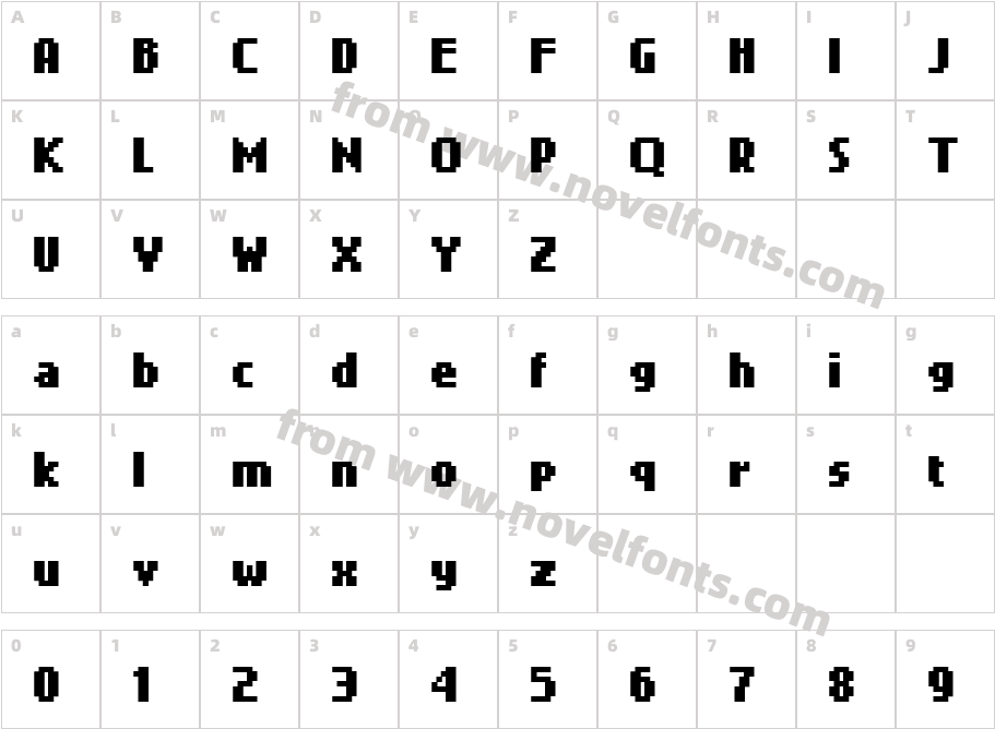 quant BoldCharacter Map