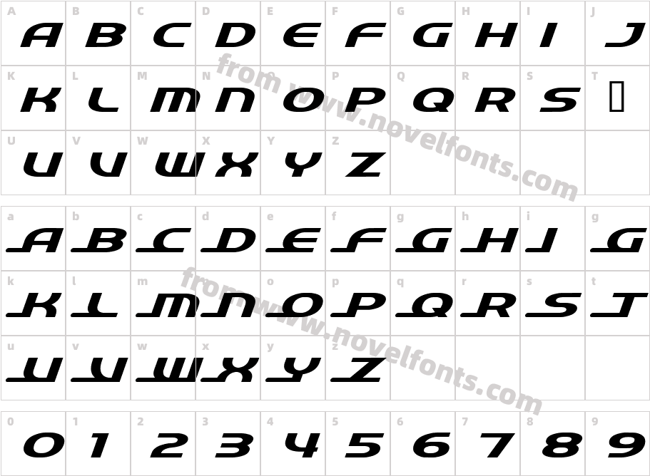 quick expressCharacter Map