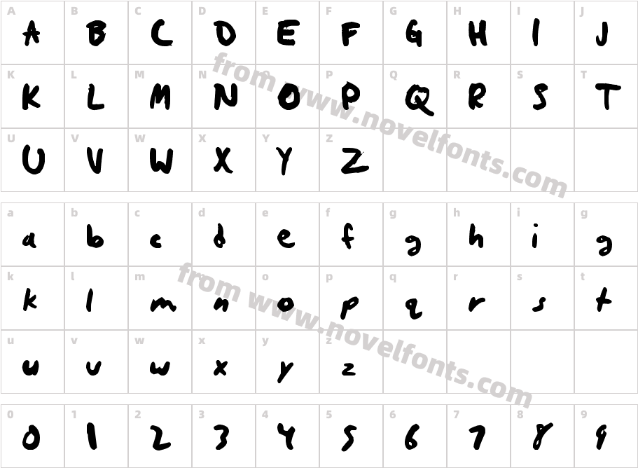 quickriteCharacter Map