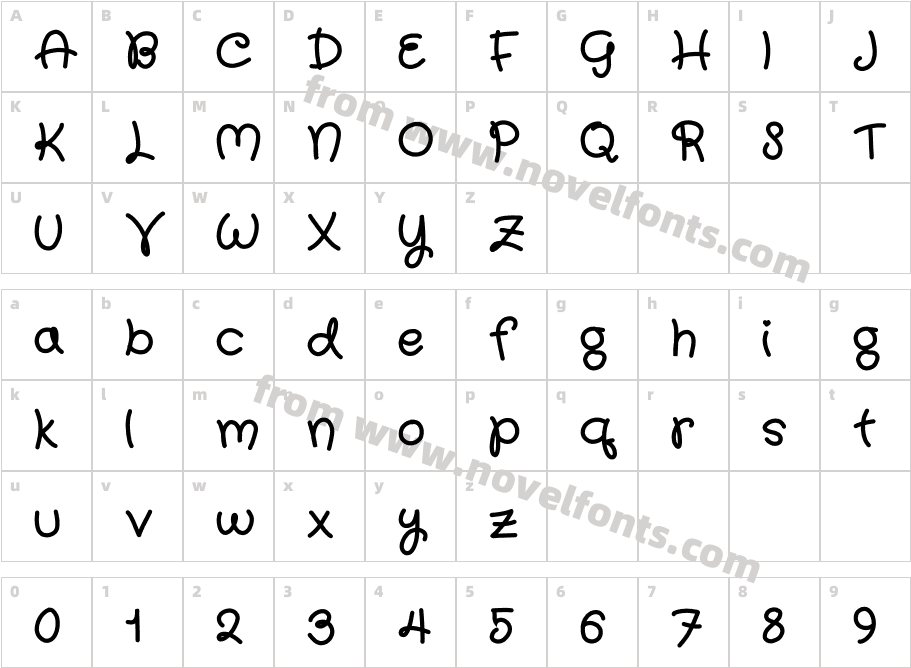 qwurkyCharacter Map