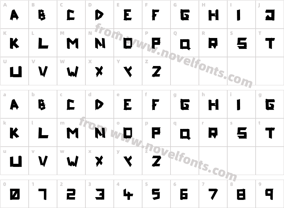 ripTAPECharacter Map