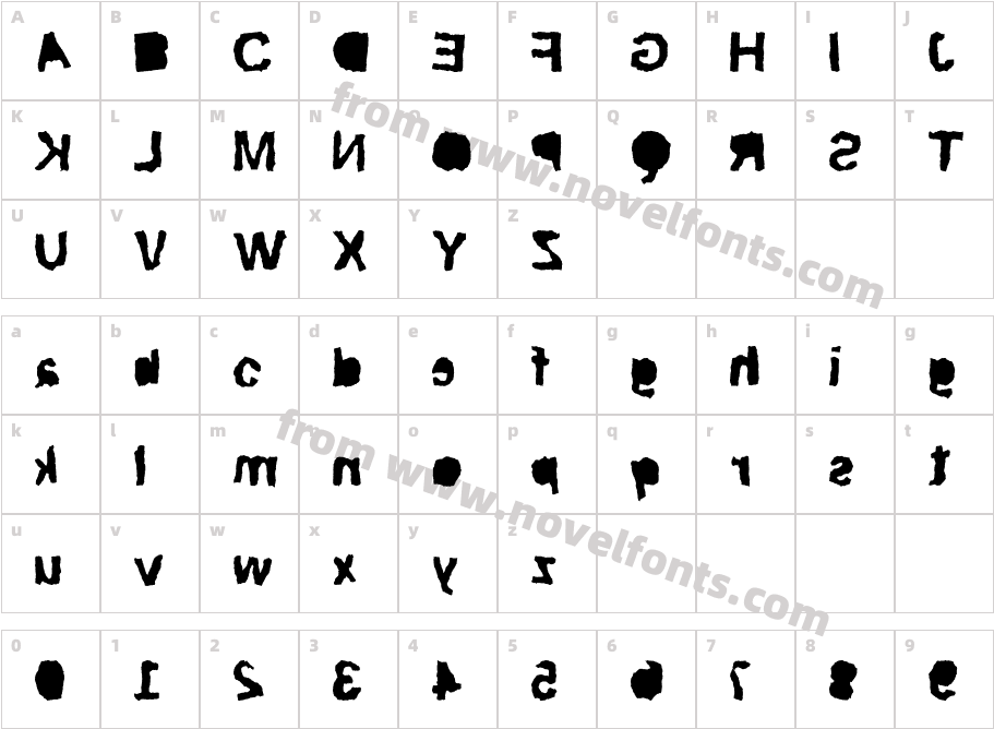 ripTRASHCharacter Map