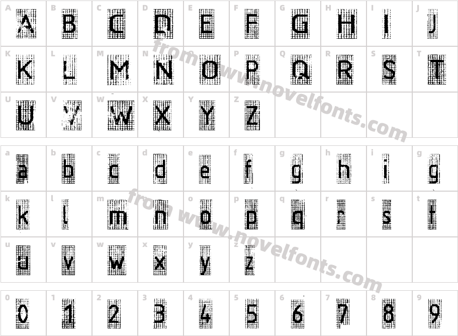 rrCharacter Map