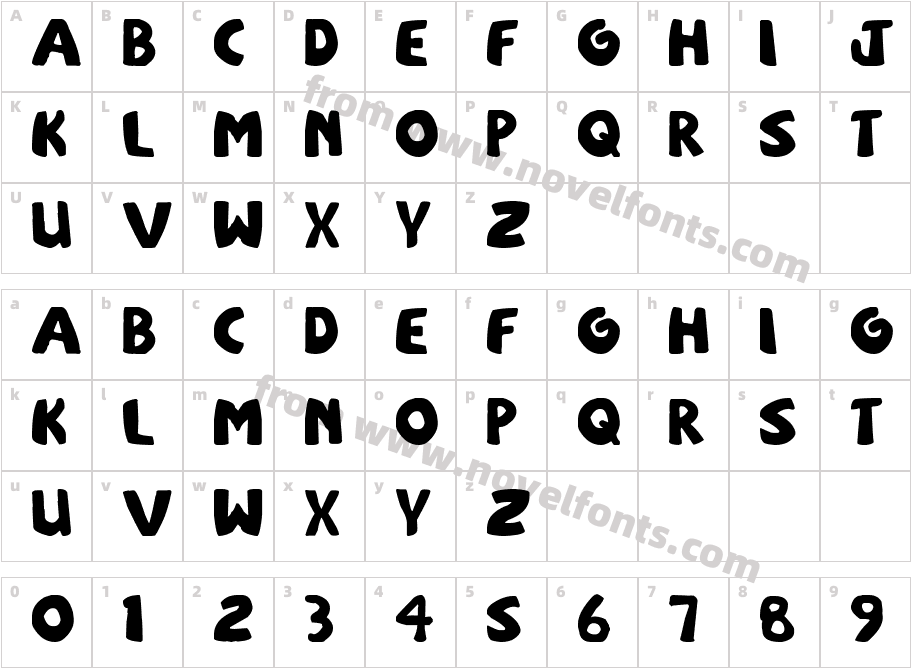 sOuTh Afirkas 2100Character Map