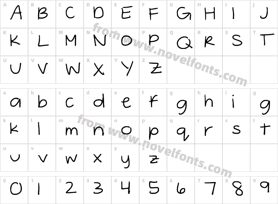 sammyfontCharacter Map