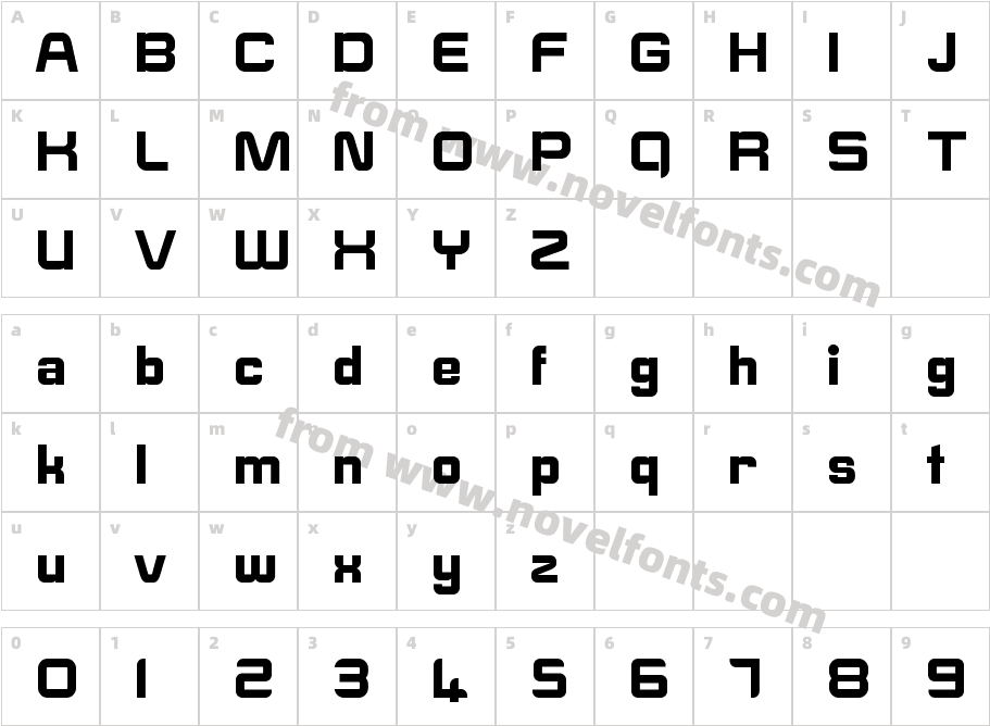 E-SQUARECharacter Map