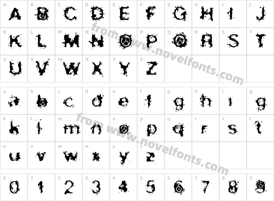 skirules-Sans Expanded MediumCharacter Map