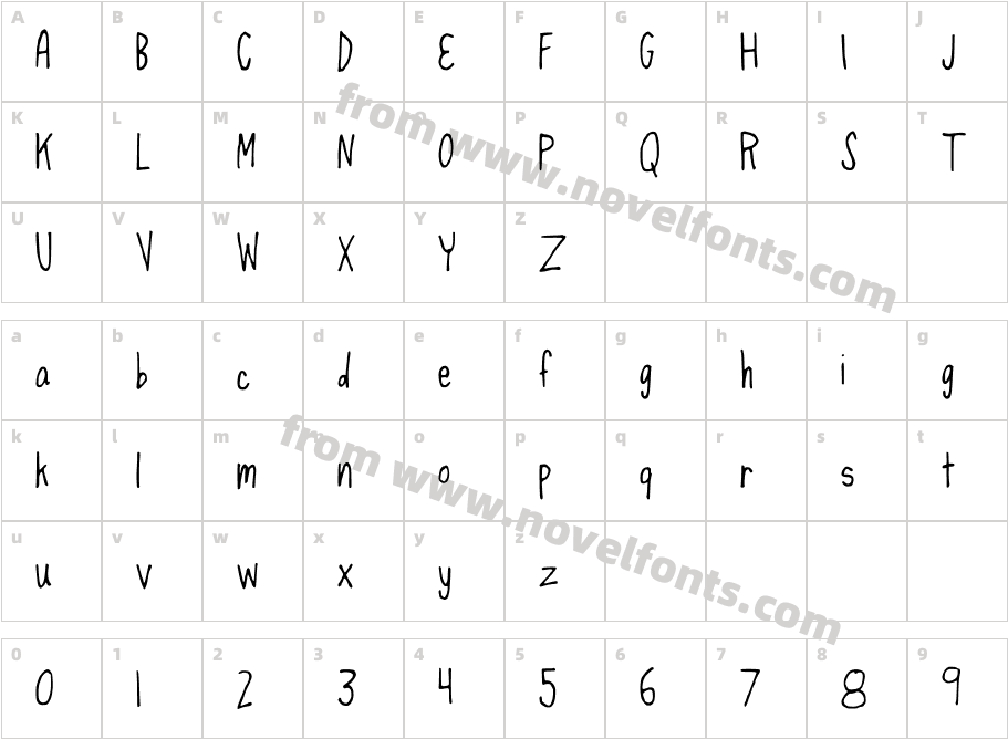 spaghettistrapCharacter Map