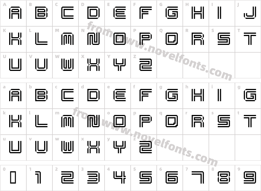 spd04Character Map