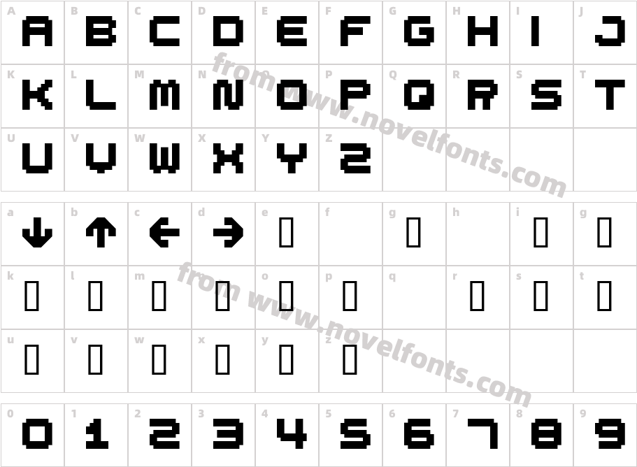 spdr02Character Map