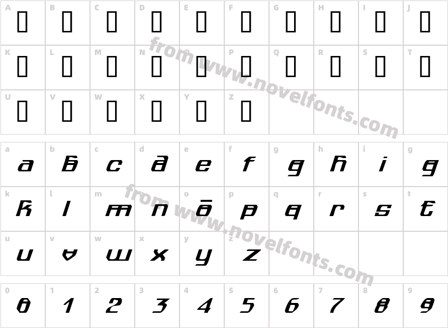 spuknikCharacter Map