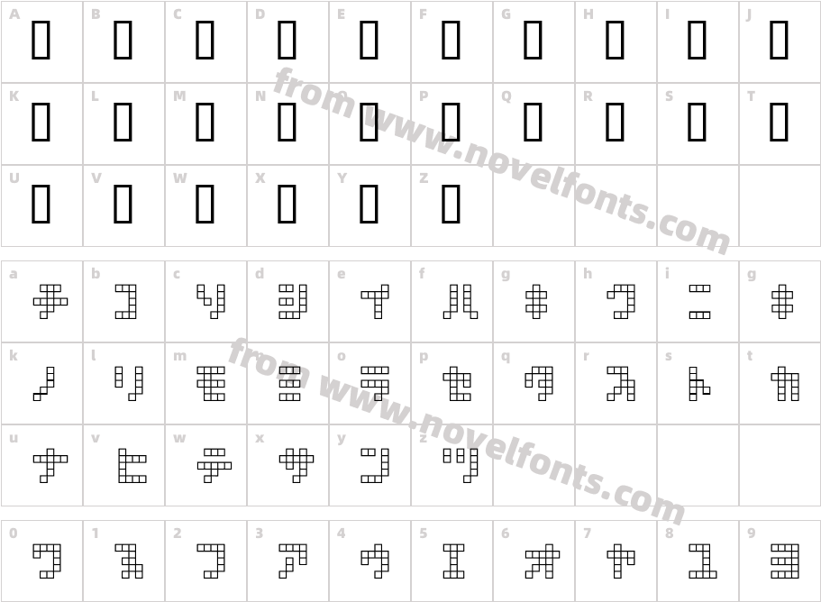 square type kana   kanaCharacter Map