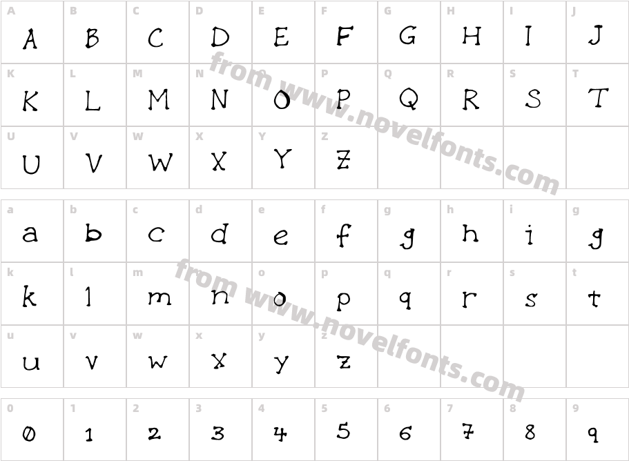 stephanieeeserifCharacter Map