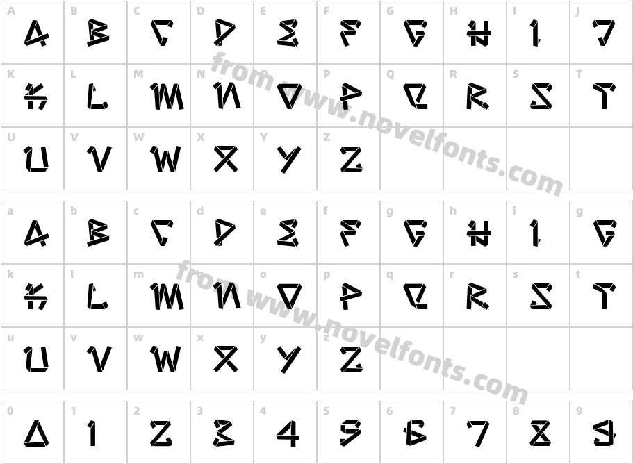 strip jointCharacter Map