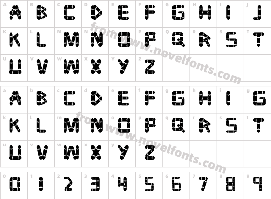 tablaCharacter Map