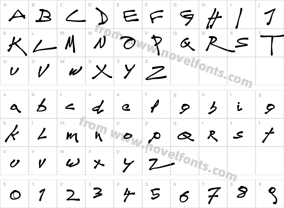 tagDoCharacter Map