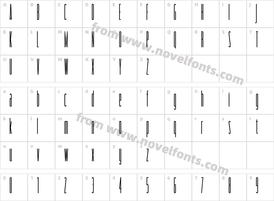 tallerCharacter Map