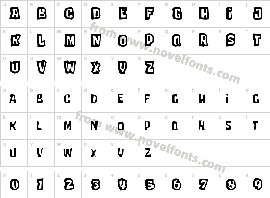 tartarsauce_ercCharacter Map