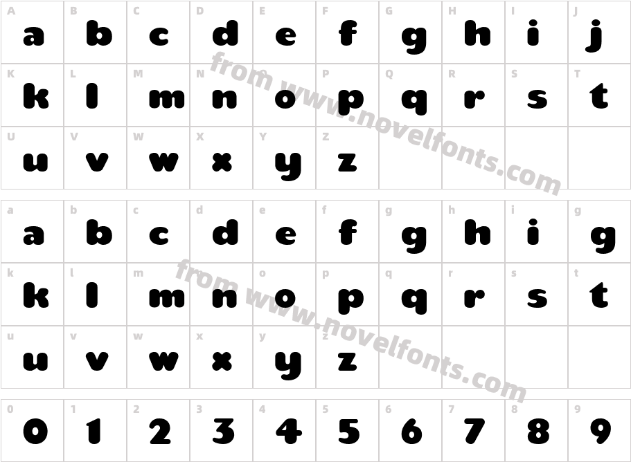 teaspoonRegularCharacter Map