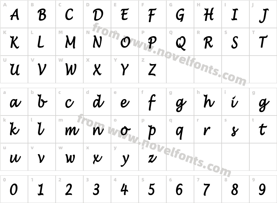 EFN EfektCharacter Map