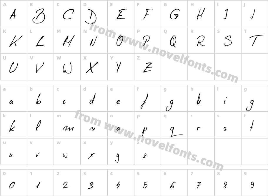 tudy1311Character Map