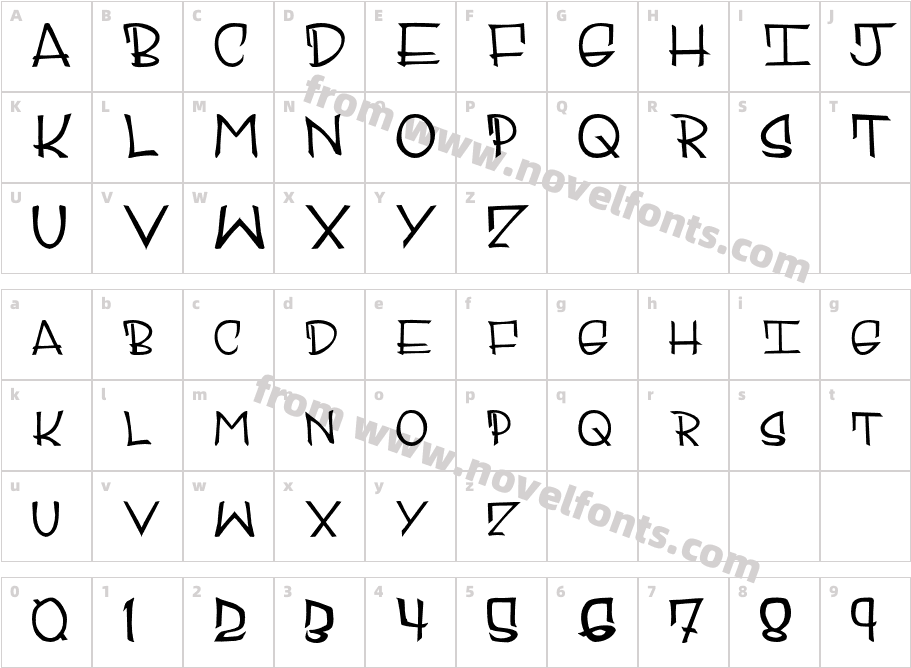 ELREYLUISCharacter Map