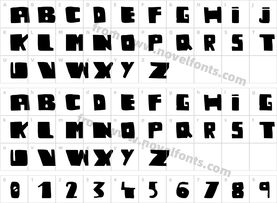 undergramoCharacter Map