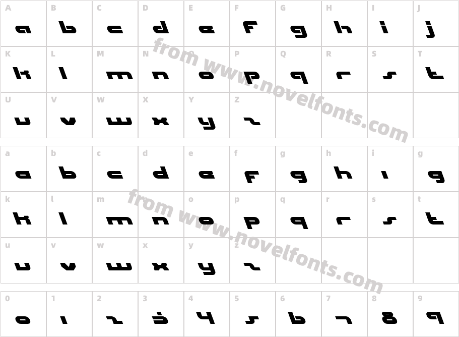 uni-sol leftCharacter Map