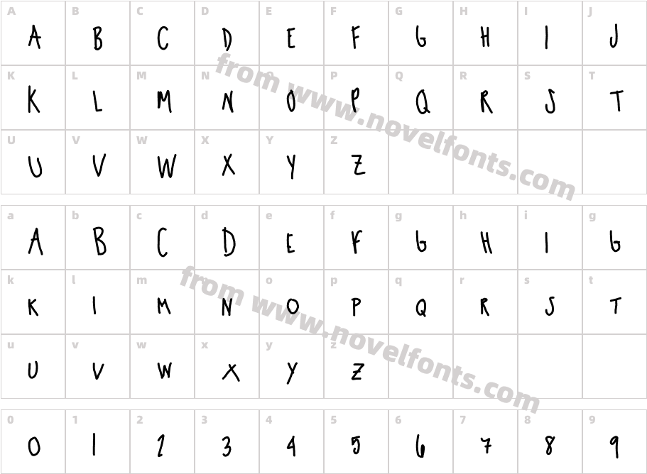 uppercase 1Character Map