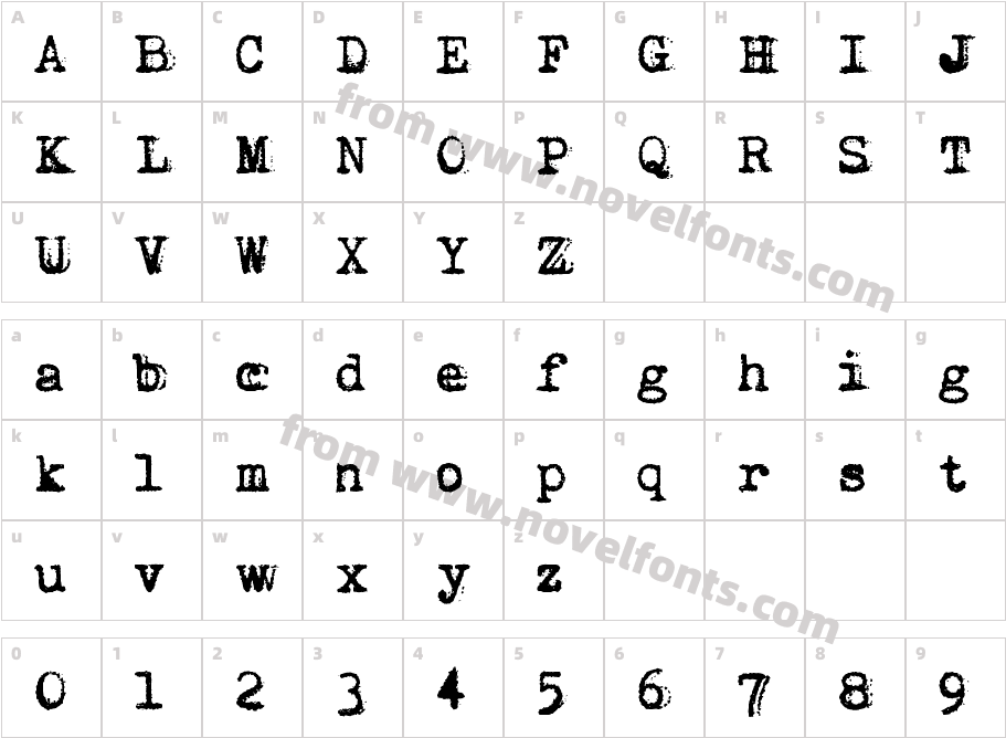 vVWweRraType!Character Map