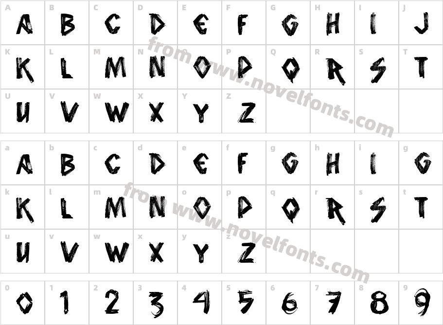 vtks animal 2Character Map