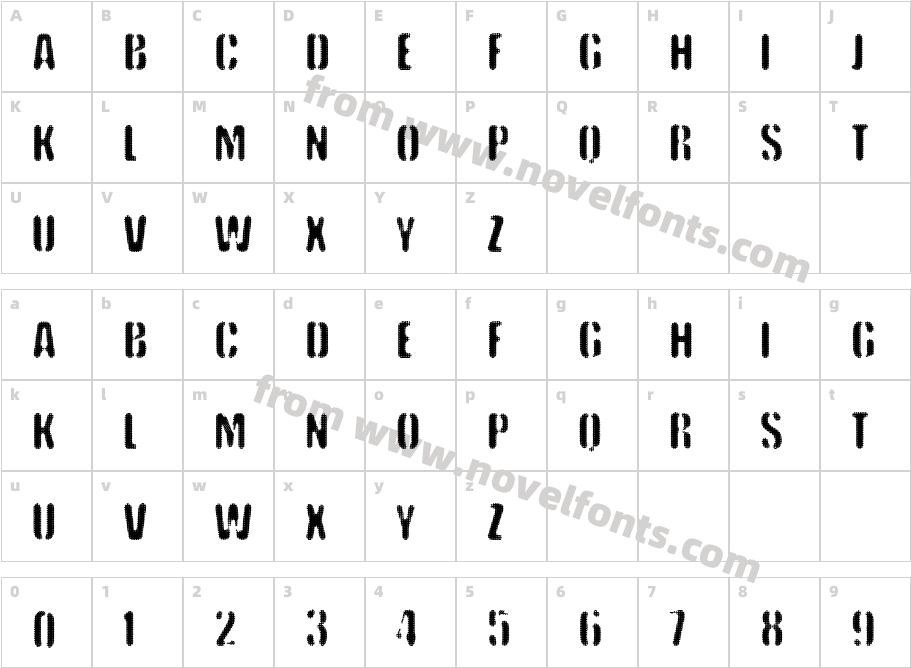 vtks keystormCharacter Map