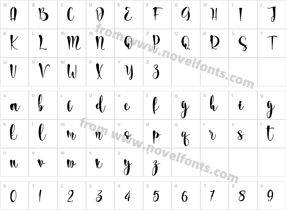 wedding dress - personal useCharacter Map