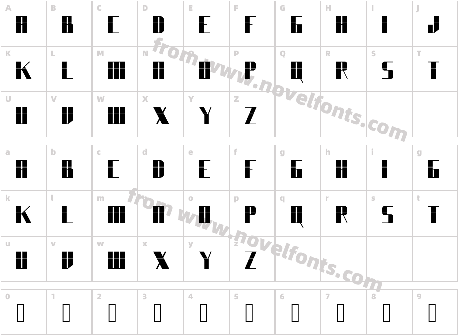 wonomeCharacter Map