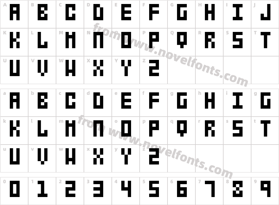 xenon2Character Map