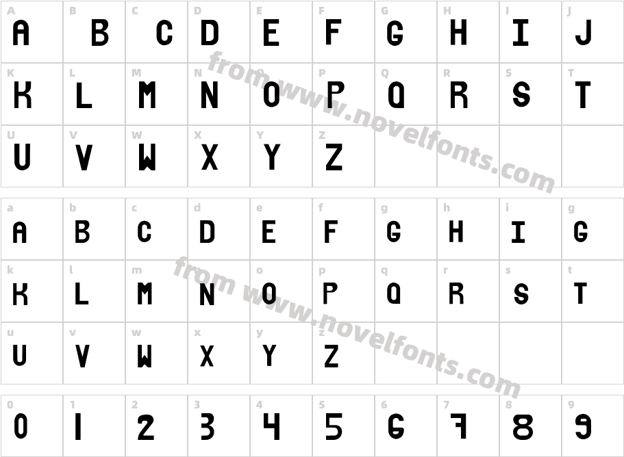 xhalfontCharacter Map