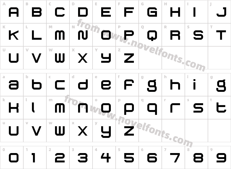 ロゴピクシーズCharacter Map