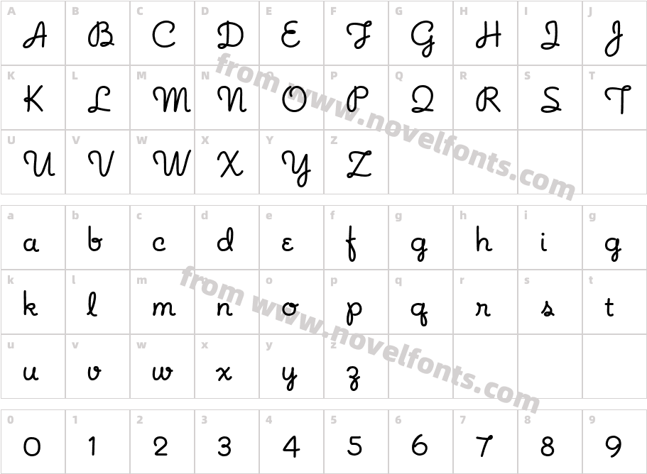 乯潤汥卣物灴Character Map