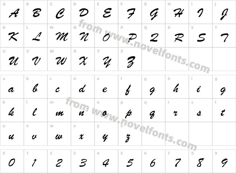 却祬攮景Character Map