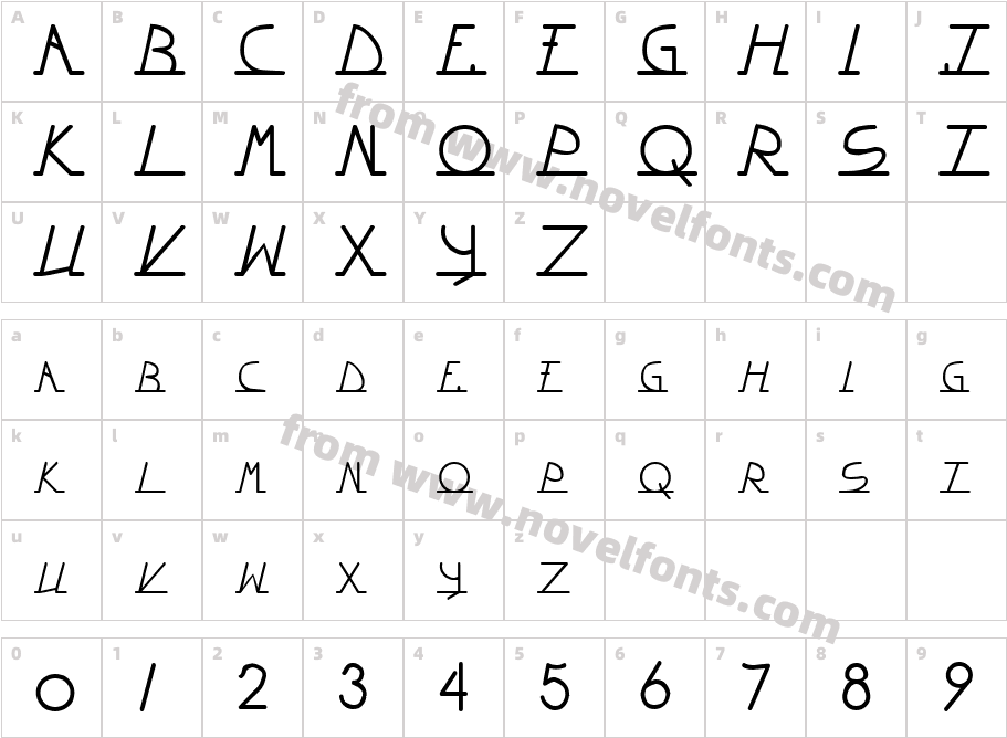 坩汴潮楡渠偬慩Character Map