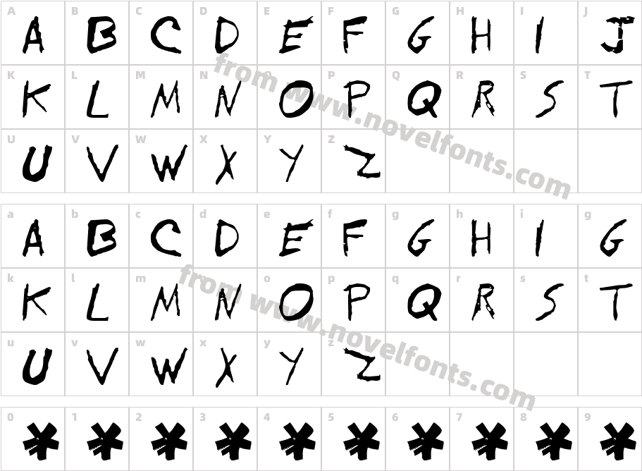 EVOLCharacter Map