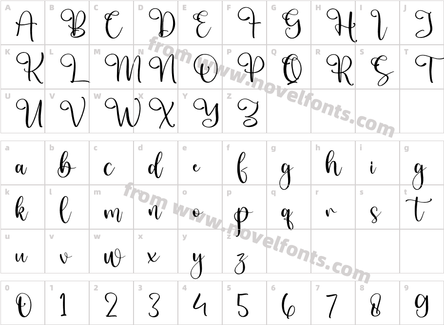 10-L302WCharacter Map