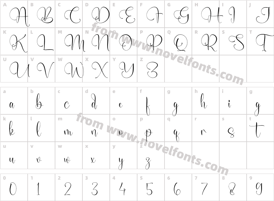 10-X3109Character Map